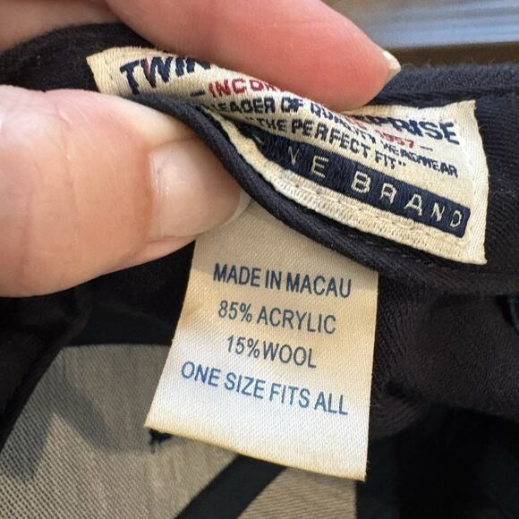 Vtg Boston Red Sox Hat Plain Logo Hook Loop Cap MLB Wool Blend Twin Enterprises - Picture 8 of 10